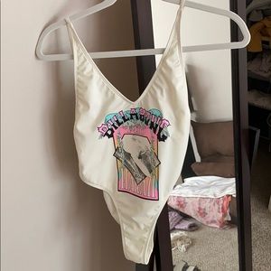 Retro billabong one-piece swimsuit